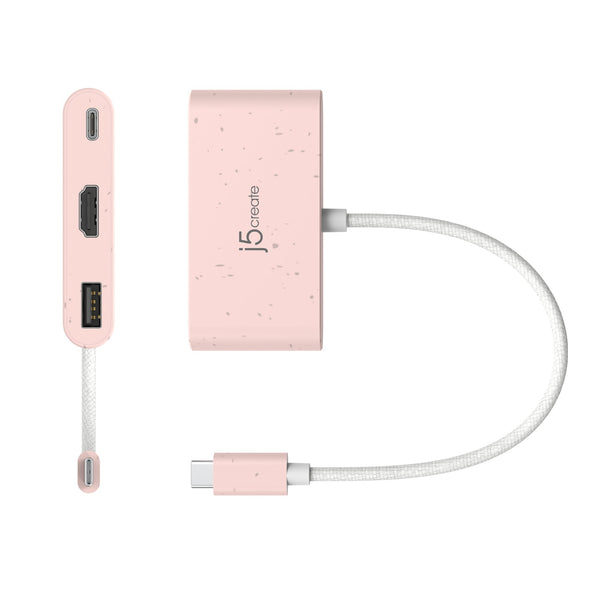 ☆送料無料 j5create USB Type-C 6in 353-EJ 233 JCA379ER USB-C® to HDMI™ & USB™ Type-A with Power Delivery