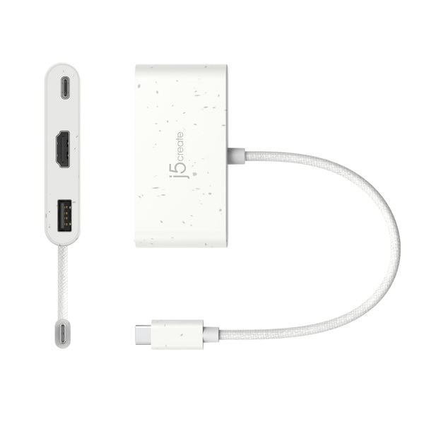 JCA379EW USB-C® to HDMI™ & USB™ Type-A with Power Delivery ...