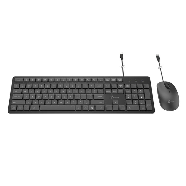 JIKMU115 Full-Size Desktop Keyboard and Mouse (Combo) – j5create