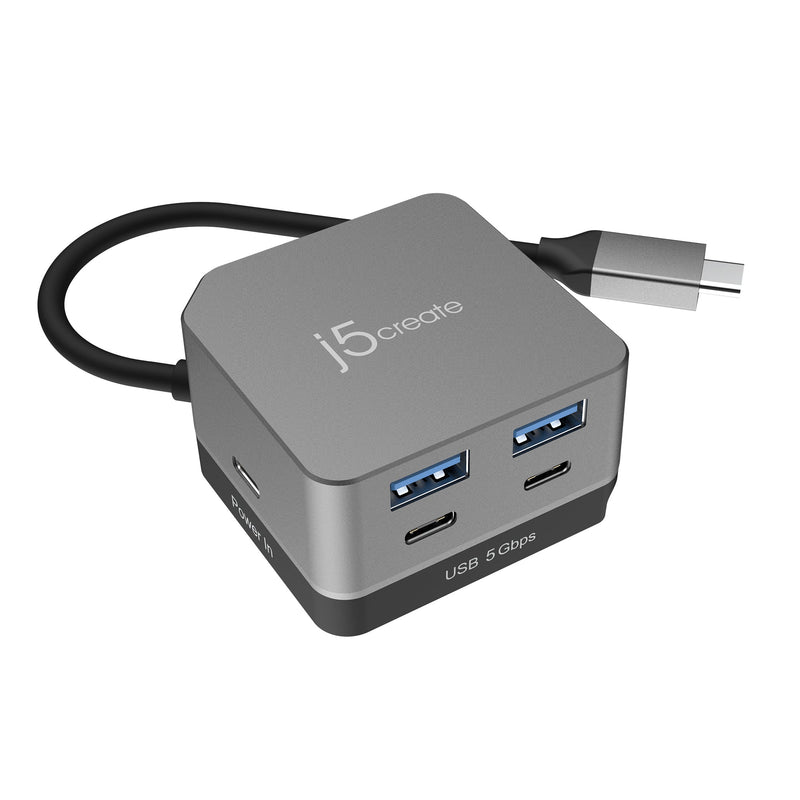 JCD361 Flexible Ports USB-C® 4K144 HDMI™ Hub - Cube Plus 6 in 1