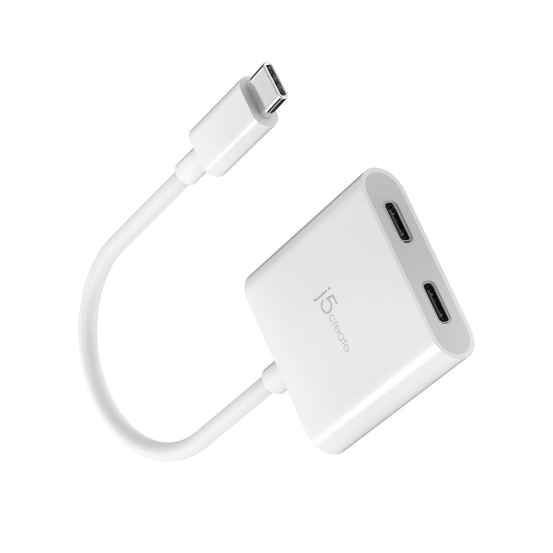 JCA164 USB-C® to Dual USB-C® with Video or Power Delivery