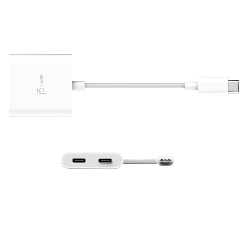 JCA164 USB-C® to Dual USB-C® with Video or Power Delivery