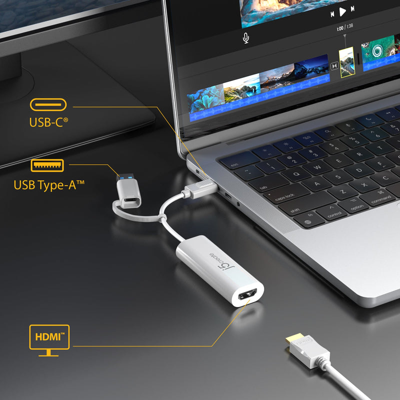 JCA254 USB™ to HDMI™ Multi-Monitor Adapter