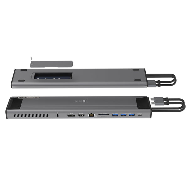 JCD551 USB-C® Dual 4K Display Docking Station with an M.2 SSD Slot ...