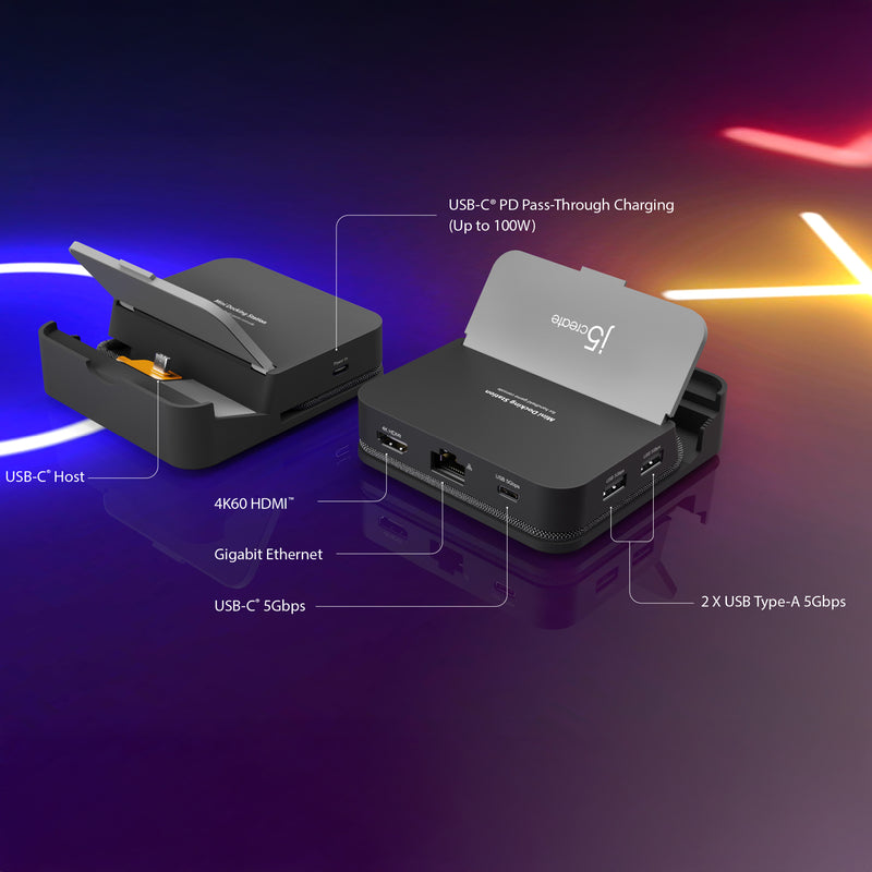 JCD624 Omni Side Dock for Nintendo Switch 2™ and Steam Deck™