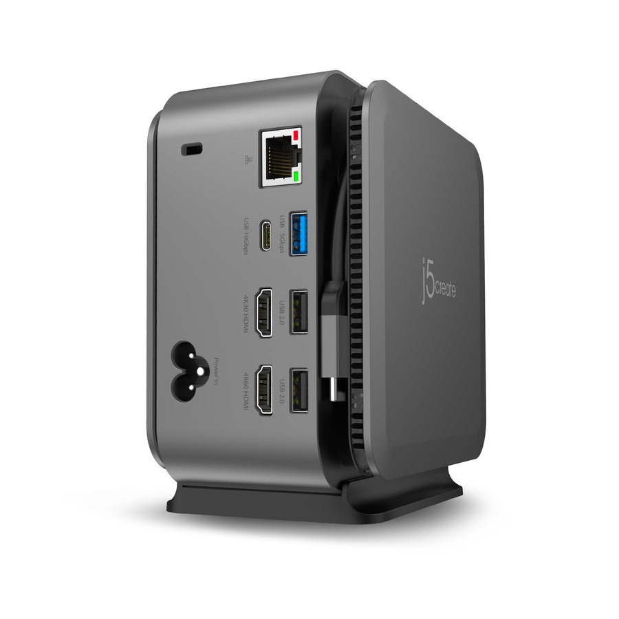 j5create JCDP4140 Dual 4K Powerbase Docking Station with Cable Management 4 JCDP4140 1
