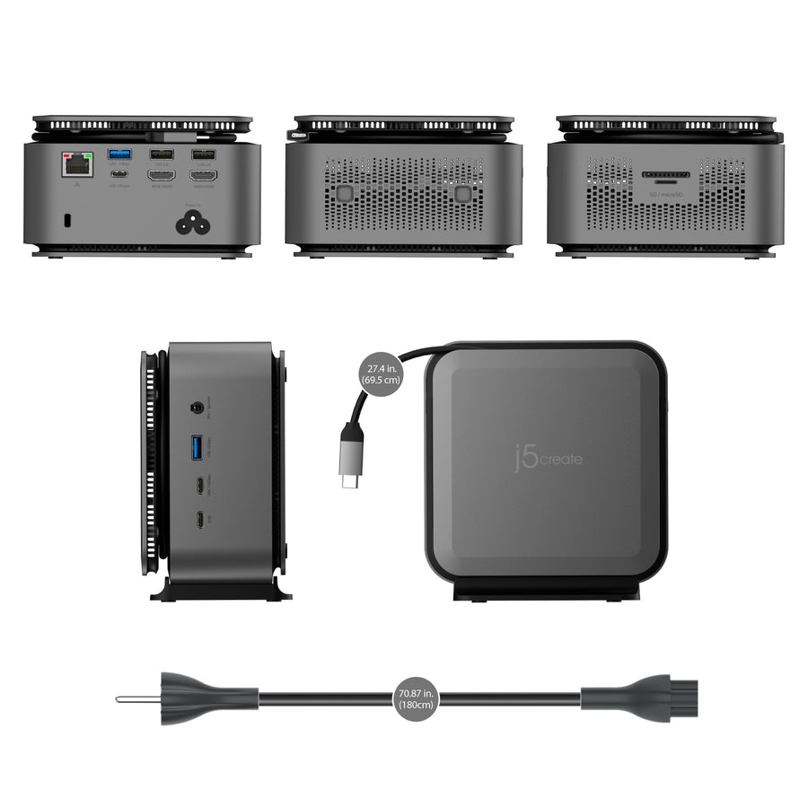 j5create JCDP4140 Dual 4K Powerbase Docking Station with Cable Management 5 JCDP4140 4
