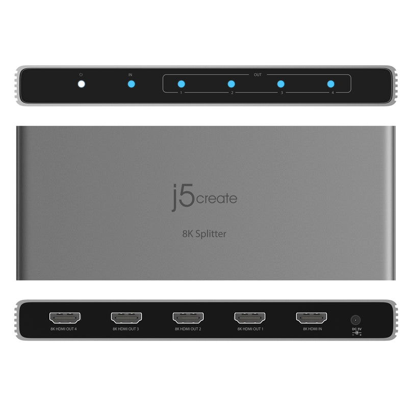 JDSH814 8K HDMI™ 2.1 4-Way Splitter