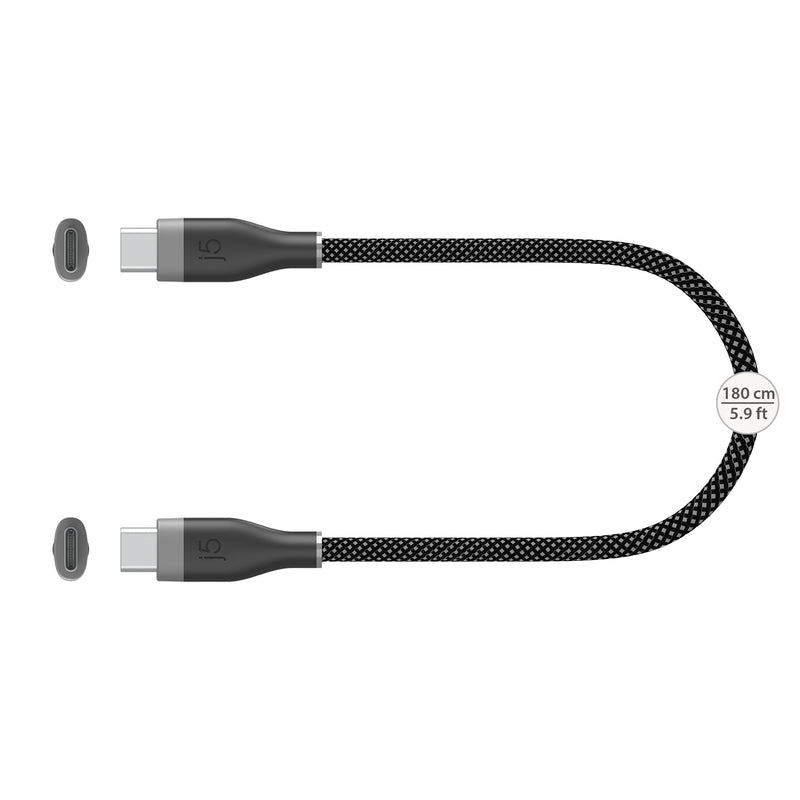 JUCX18L18 USB-C® 60W Ultra Soft Double-Braided Fast Charging Cable