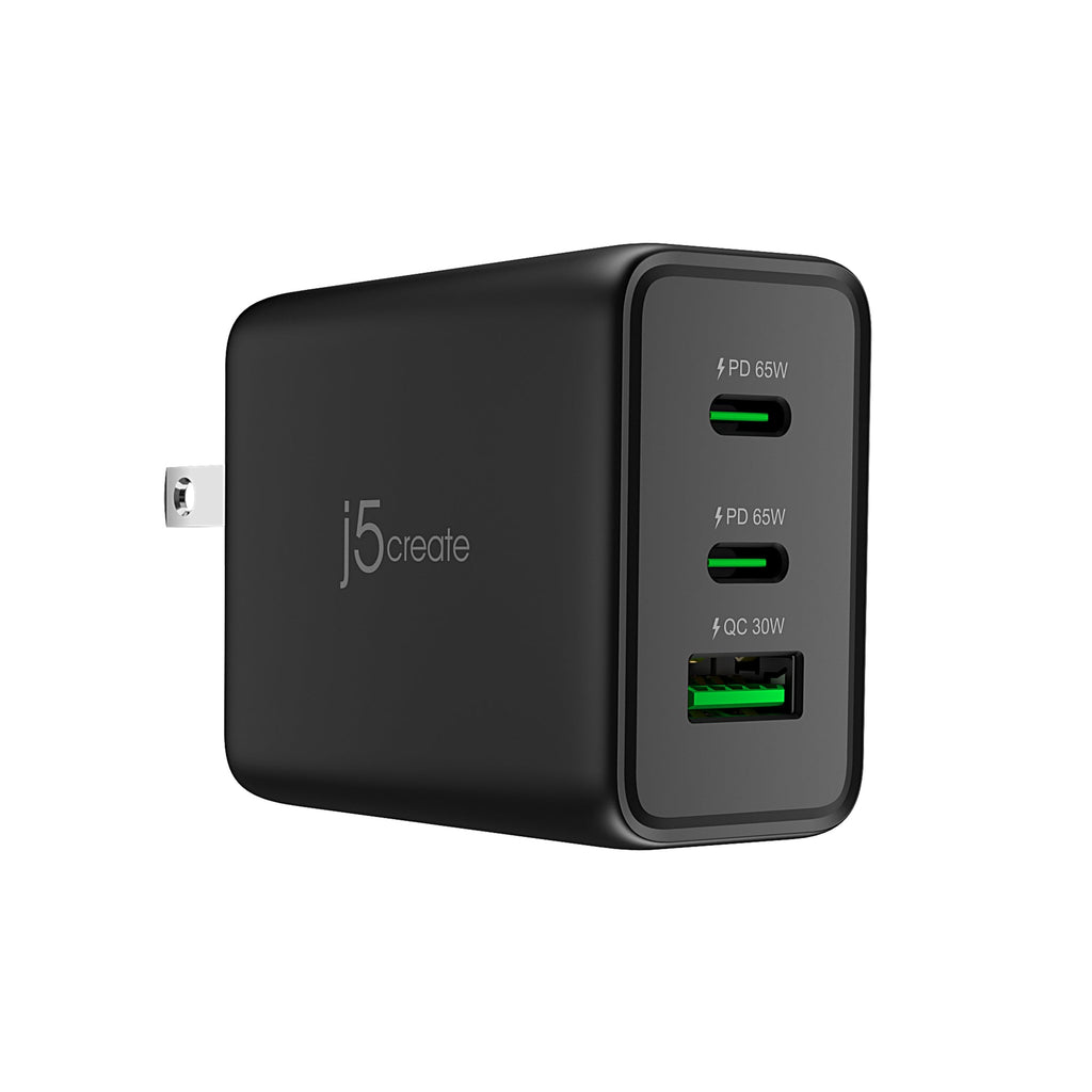 JUP3365B 65W GaN USB-C® 3-Port Charger