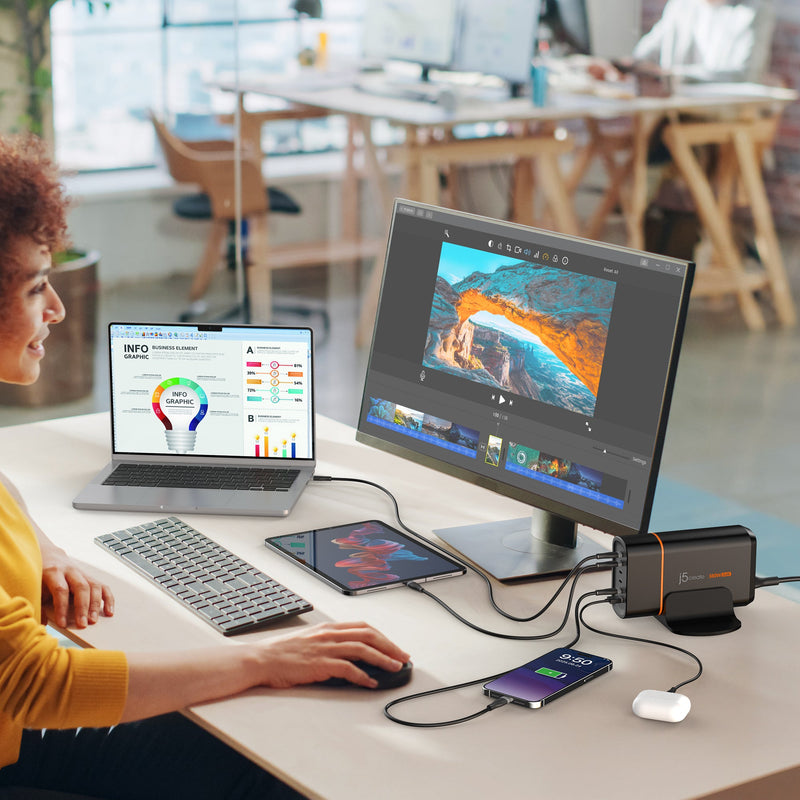 JUP67380 380W GaN USB-C® 6-Port Charger