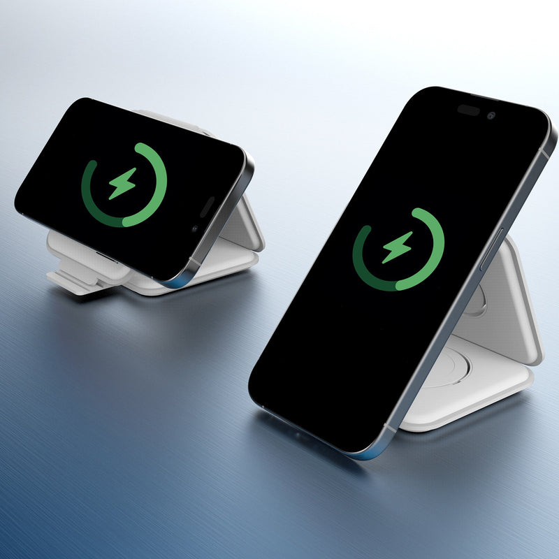 JUPW3215W Qi2 3-in-1 Magnetic Travel Wireless Charging Station