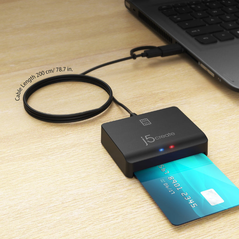 JUR260 USB™ Smart Card / CAC Reader – j5create International