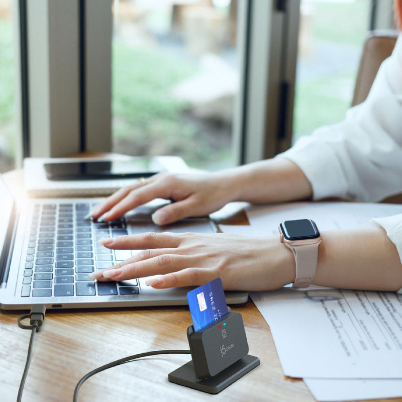JUR261 USB™ Smart Card / CAC Reader Stand