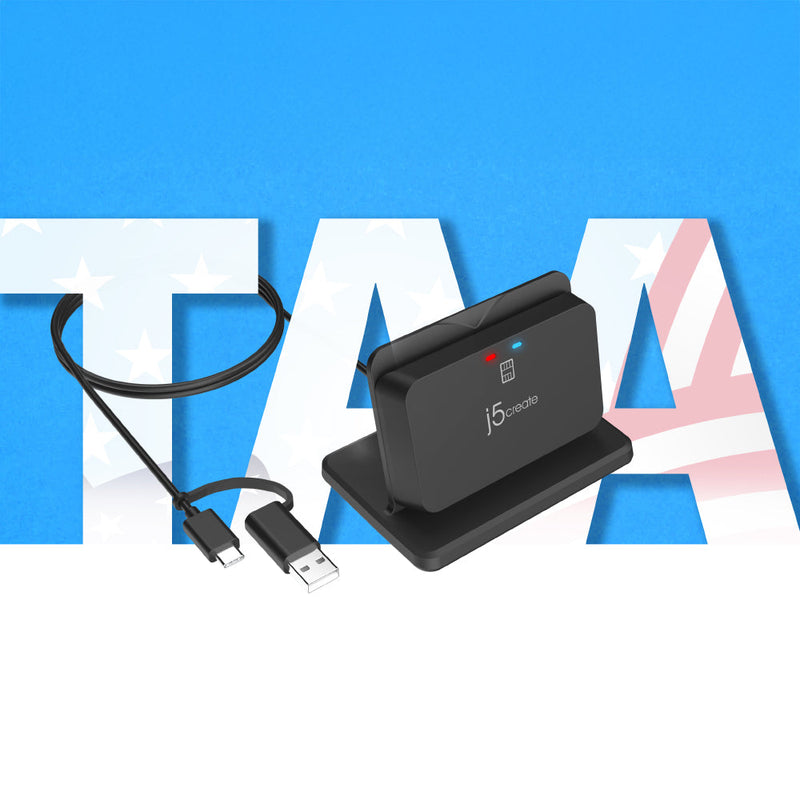 JUR261 USB™ Smart Card / CAC Reader Stand