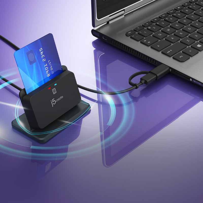 JUR261 USB™ Smart Card / CAC Reader Stand