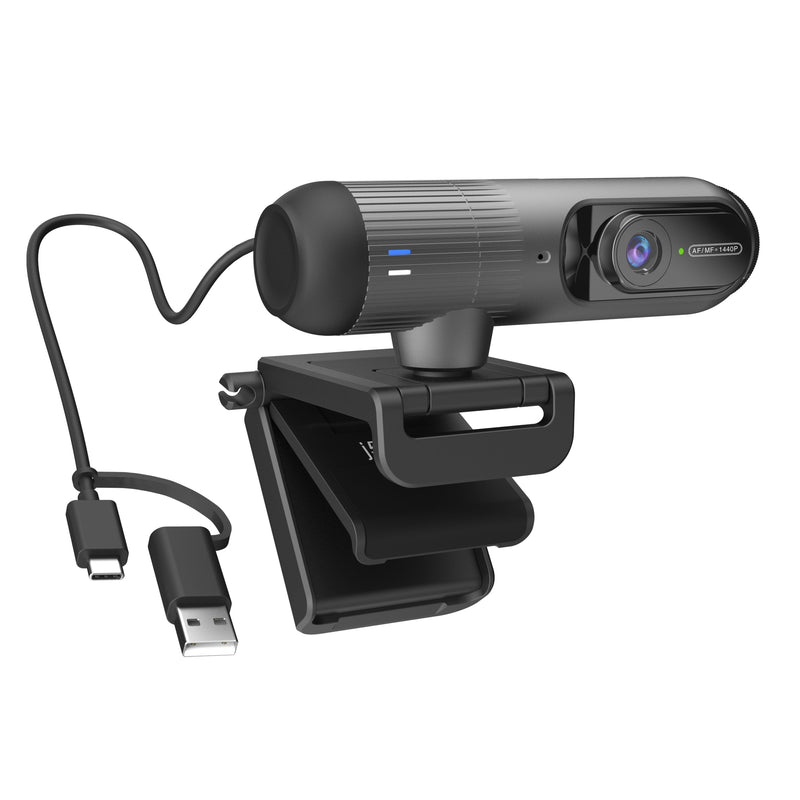 JVU302 2K AI-Powered Webcam with Auto-Focus