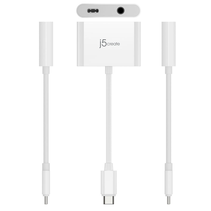 JCA122 USB-C® to 3.5mm Audio Adapter with Power Delivery