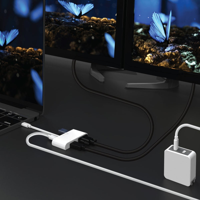 JCA175 USB-C™ to HDMI™ & VGA Adapter with USB™ 3.0/Power Delivery