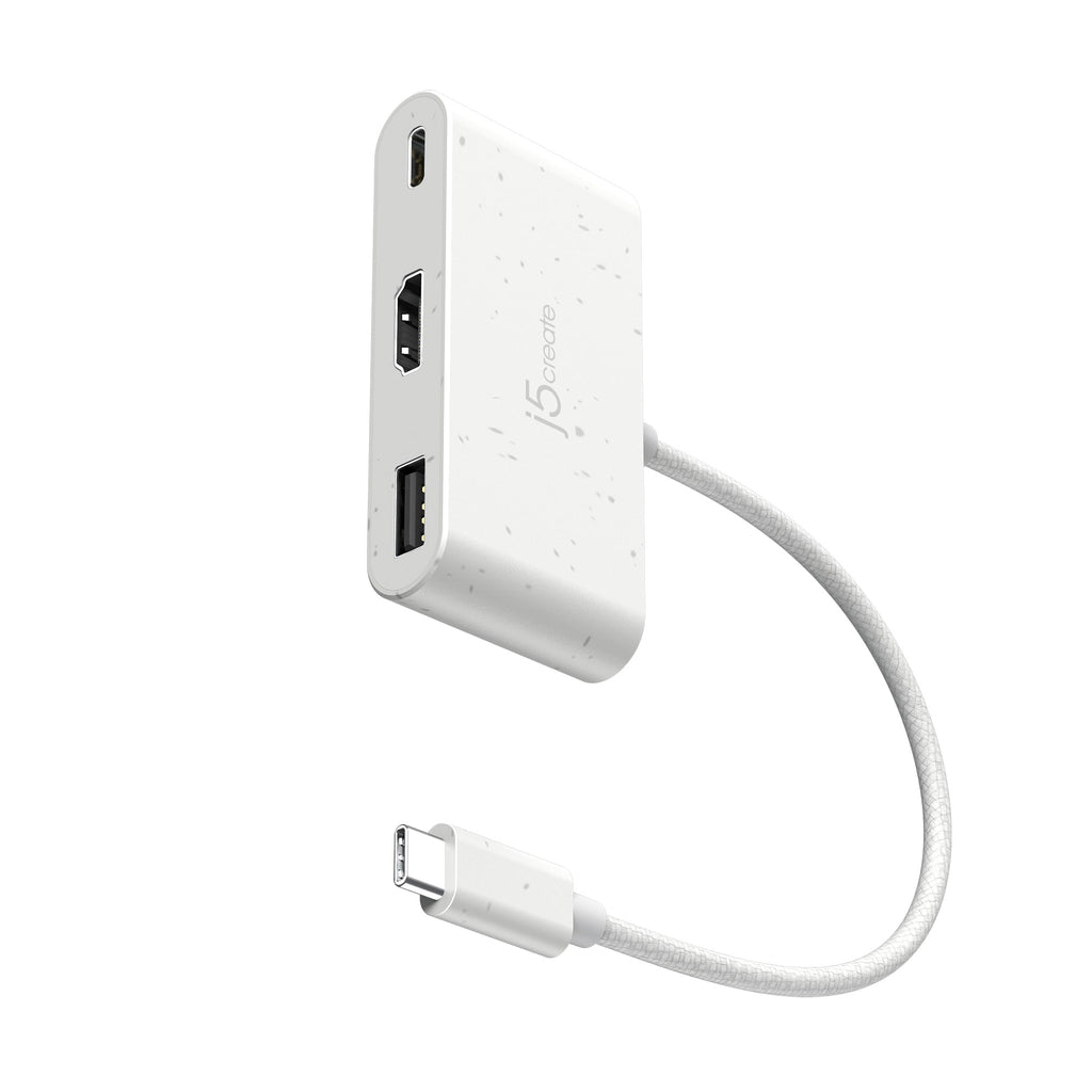 JCA379EW USB-C® to HDMI™ & USB™ Type-A with Power Delivery