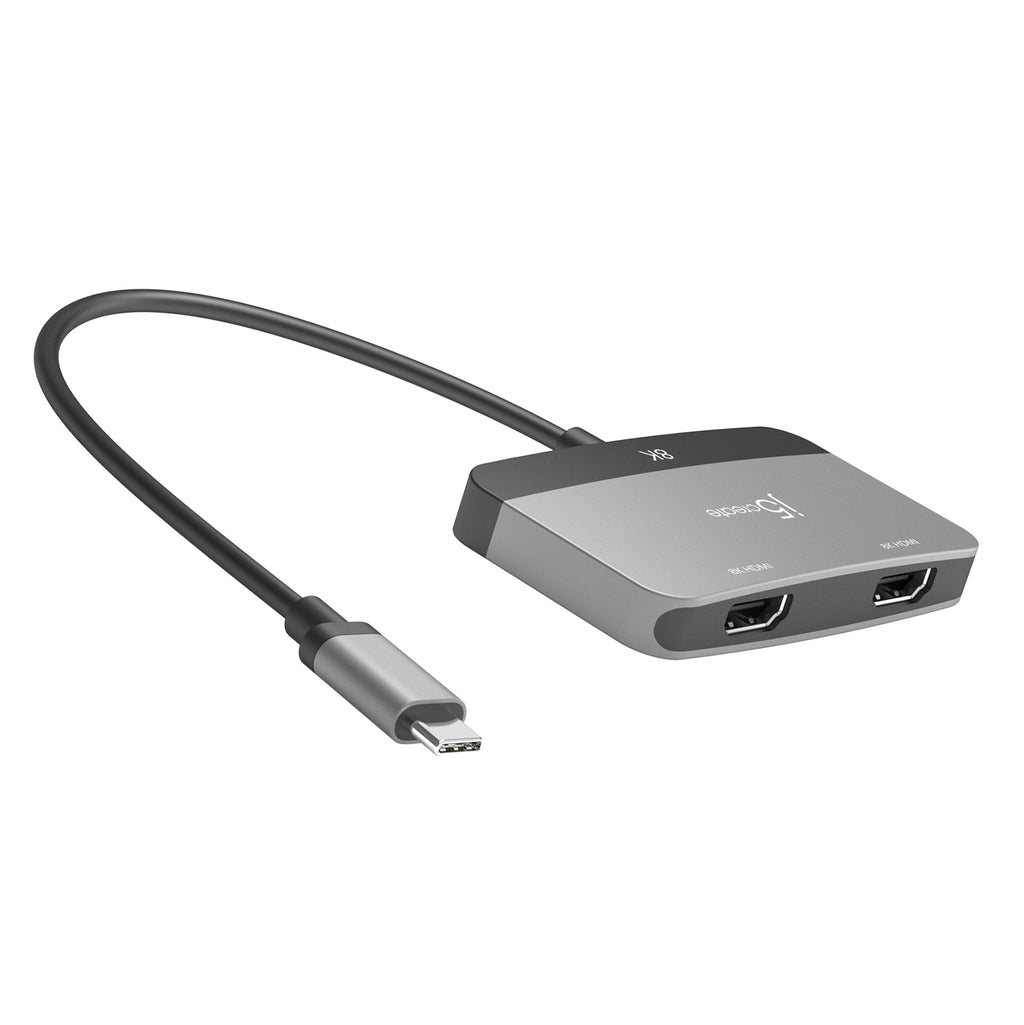JCA465 8K USB-C® to Dual HDMI™ Display Adapter