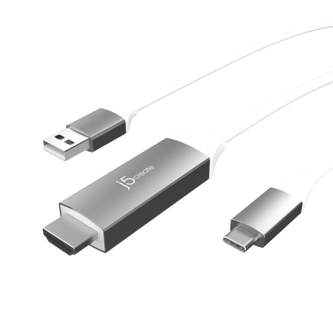 j5create | JCC154G USB-C® to 4K HDMI™ Cable With USB™ Type-A