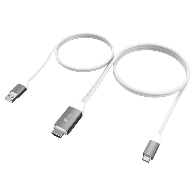 JCC154G USB-C® to 4K HDMI™ Cable With USB™ Type-A 5V Pass-Through