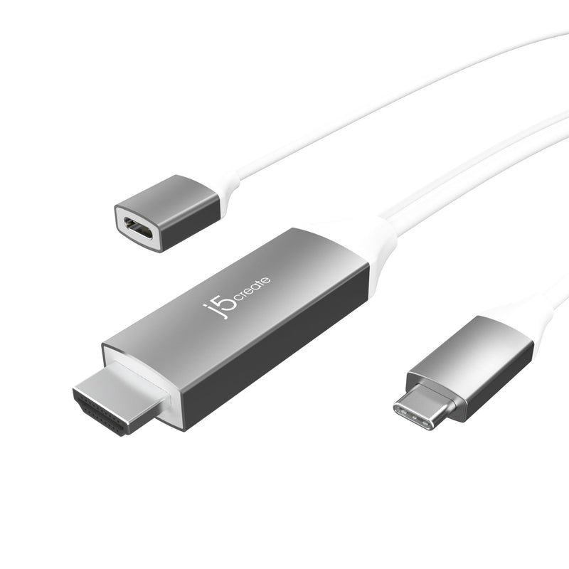 JUCX24 USB-C™ to USB-C™ Sync & Charge Cable with a Braided Polyester Cover for High Durability