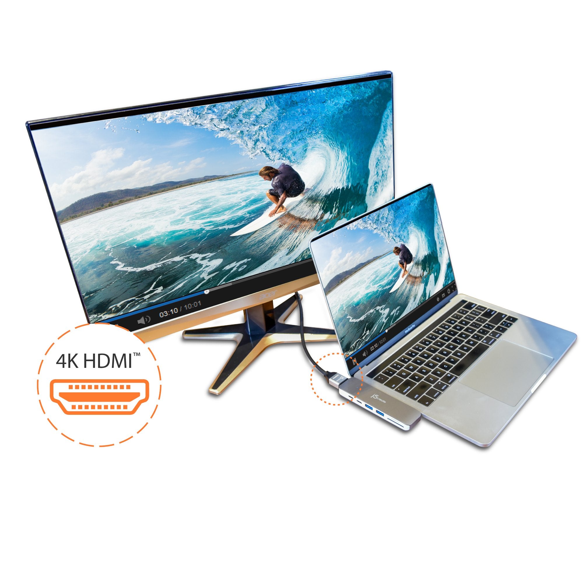 j5 create　USB Type-C UltraDrive Mini Dock 7-in-1 JCD386 JCD386-1-1_2400x.jpg?v=1574200552