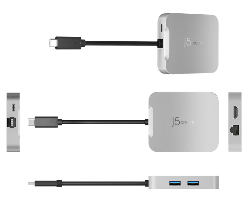 JCD391 4K60 Elite USB-C® PD Multi-Port Adapter