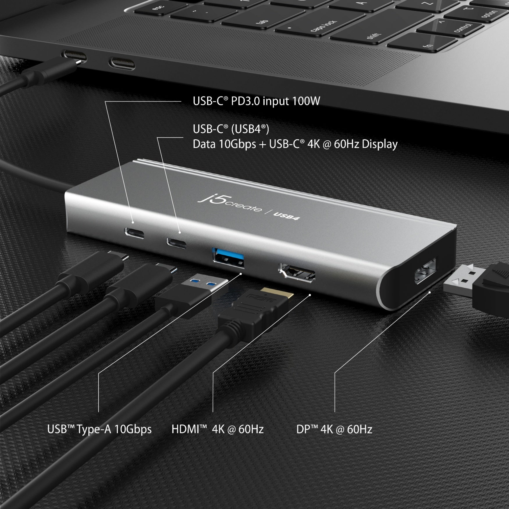 JCD401 USB4® Dual 4K Multi-Port Hub – j5create International