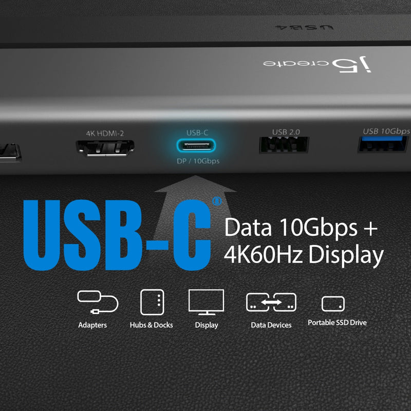 JCD554 USB4® Triple 4K Display Docking Station