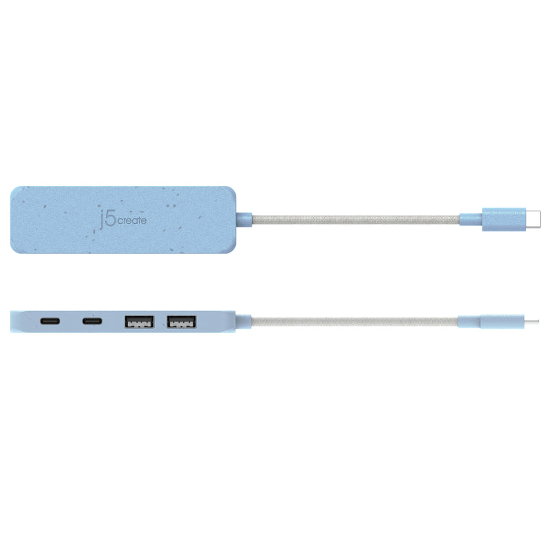 JCH342E Eco-Friendly USB-C® to 4-Port Type-C & Type-A Gen 2 Hub