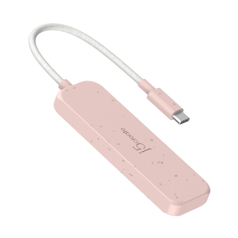 JCH342E Eco-Friendly USB-C® to 4-Port Type-C & Type-A Gen 2 Hub