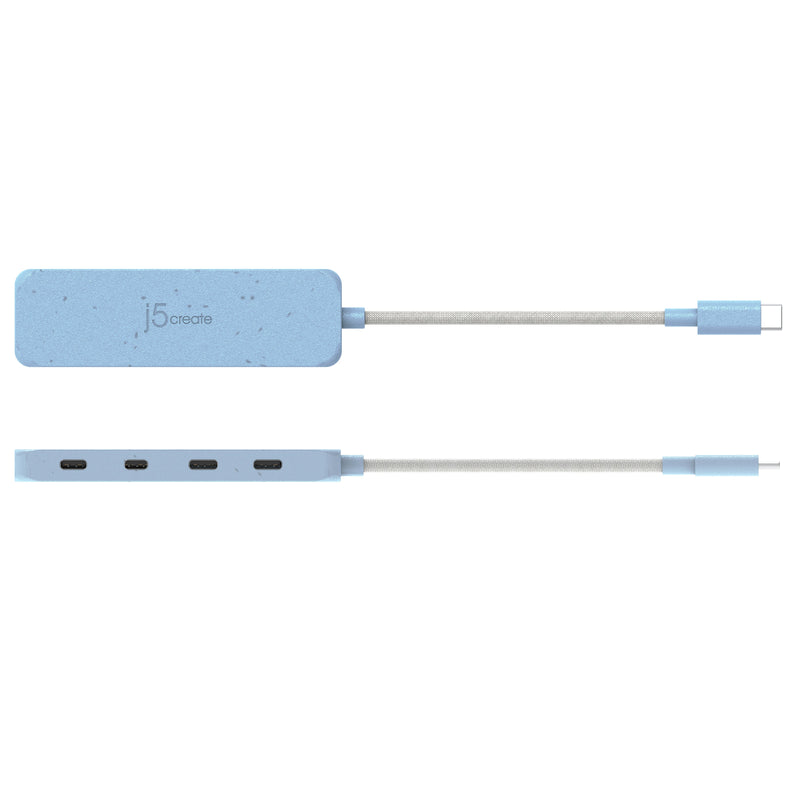 JCH345E Eco-Friendly USB-C® to 4-Port Type-C Gen 2 Hub