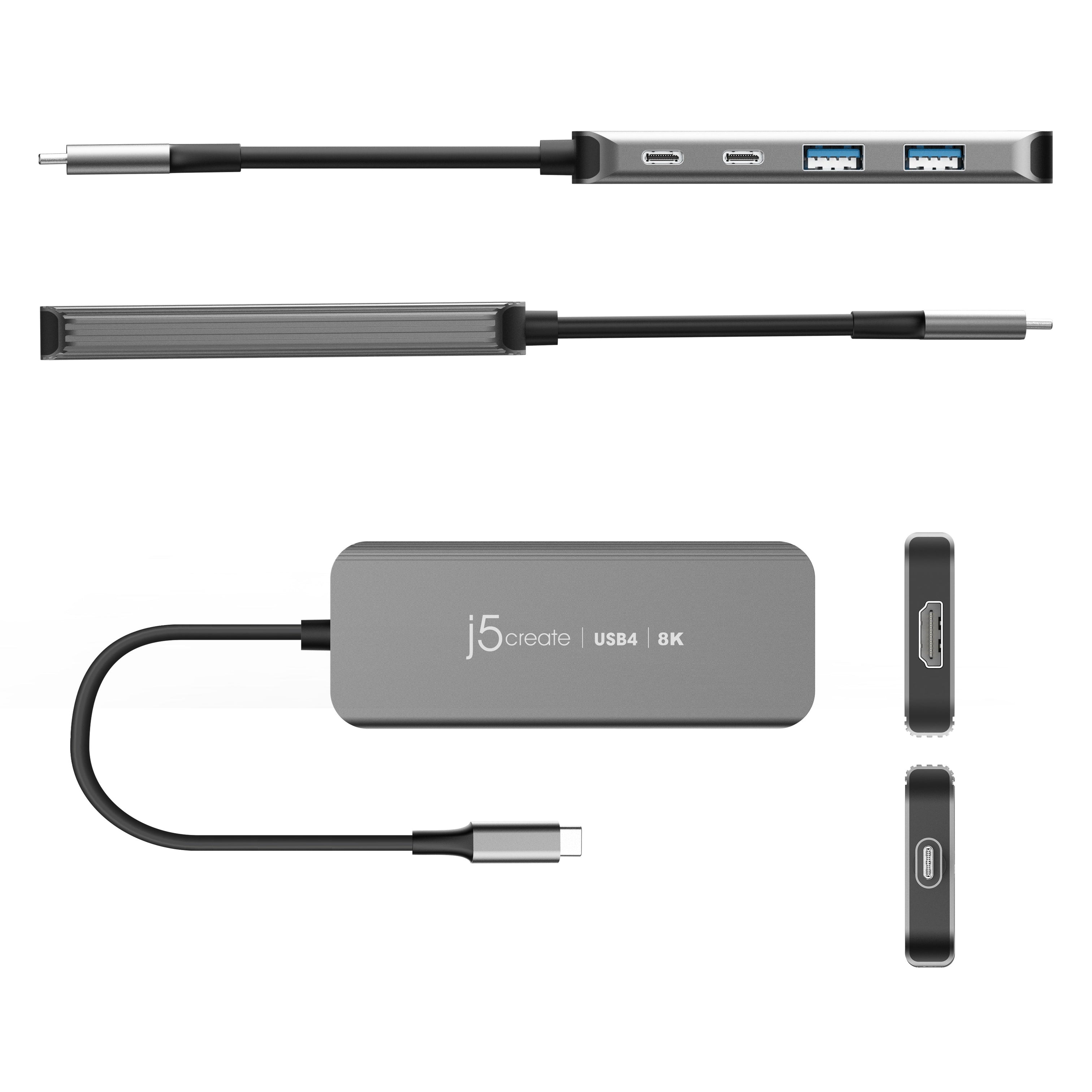 JCH453 USB4® 8K60 Slim Hub – j5create International