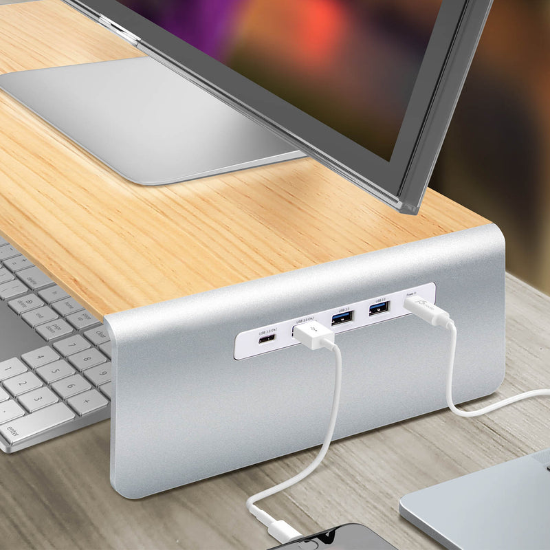 JCT425 Multi-Function Monitor Stand USB Type-C™, 4K HDMI™ & 6-Port USB™ HUB with Power Delivery