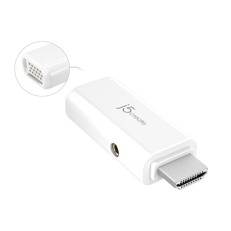 JDA203 HDMI™ to VGA Video Adapter Converter with Audio
