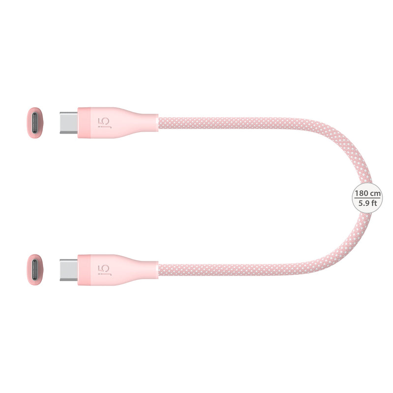 JUCX18L18 USB-C® 60W Ultra Soft Double-Braided Fast Charging Cable