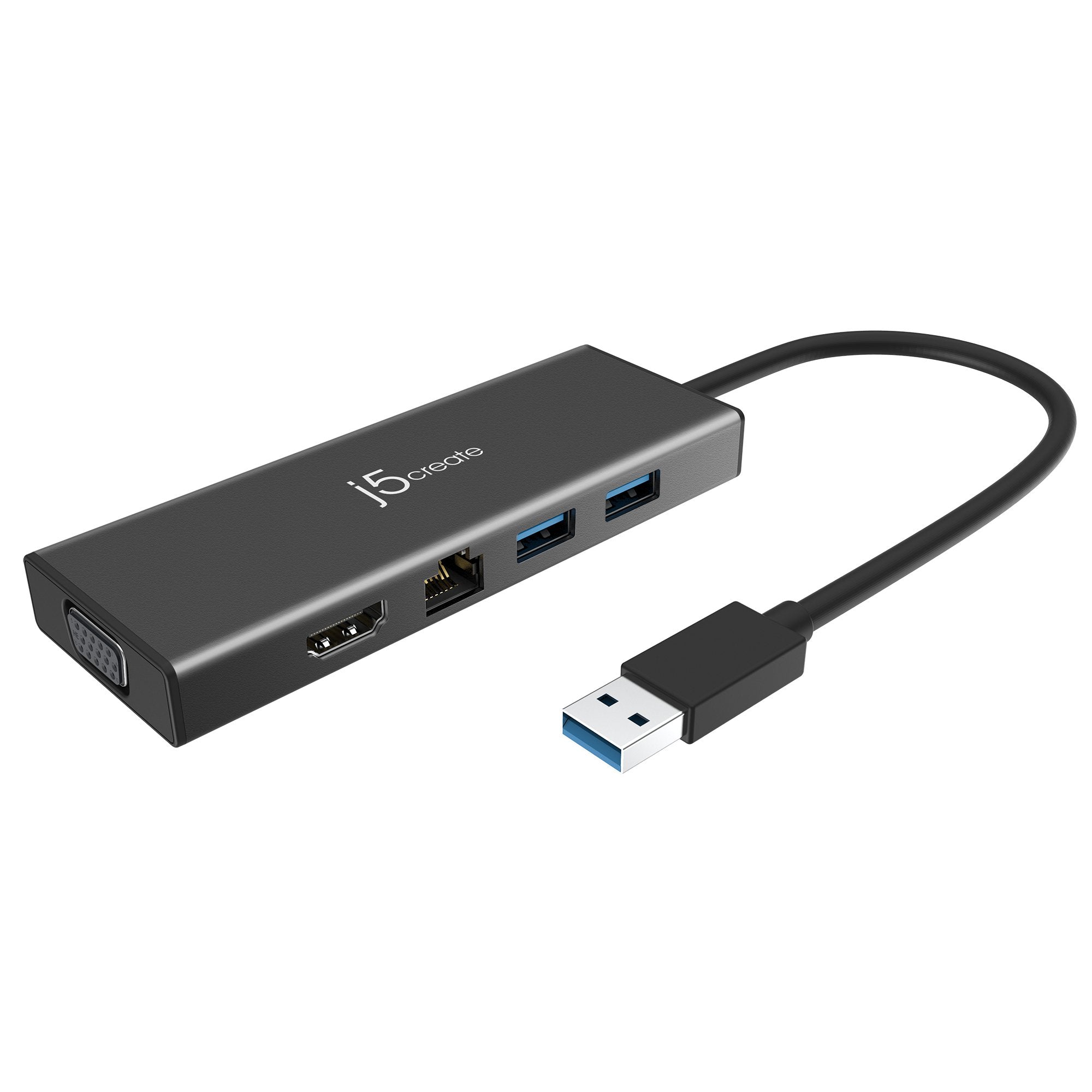 Hub USB 3.0 Con HDMI, VGA, Ethernet Gigabit - Dock Per Laptop, Portatile, Per Windows E Mac