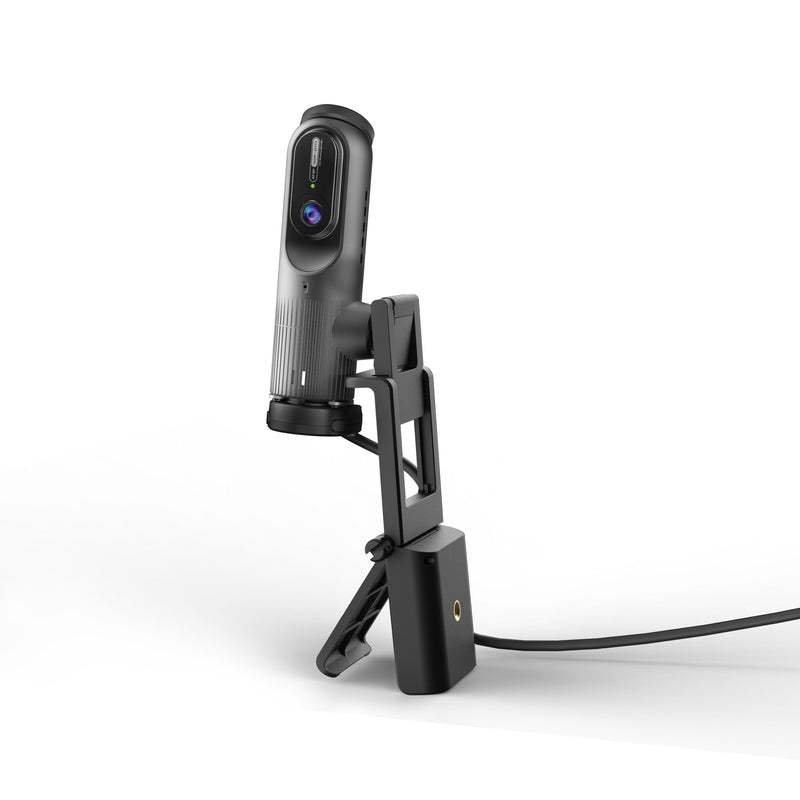 JVU300 2K AI-Powered Webcam with Wireless Microphone and Auto-Focus
