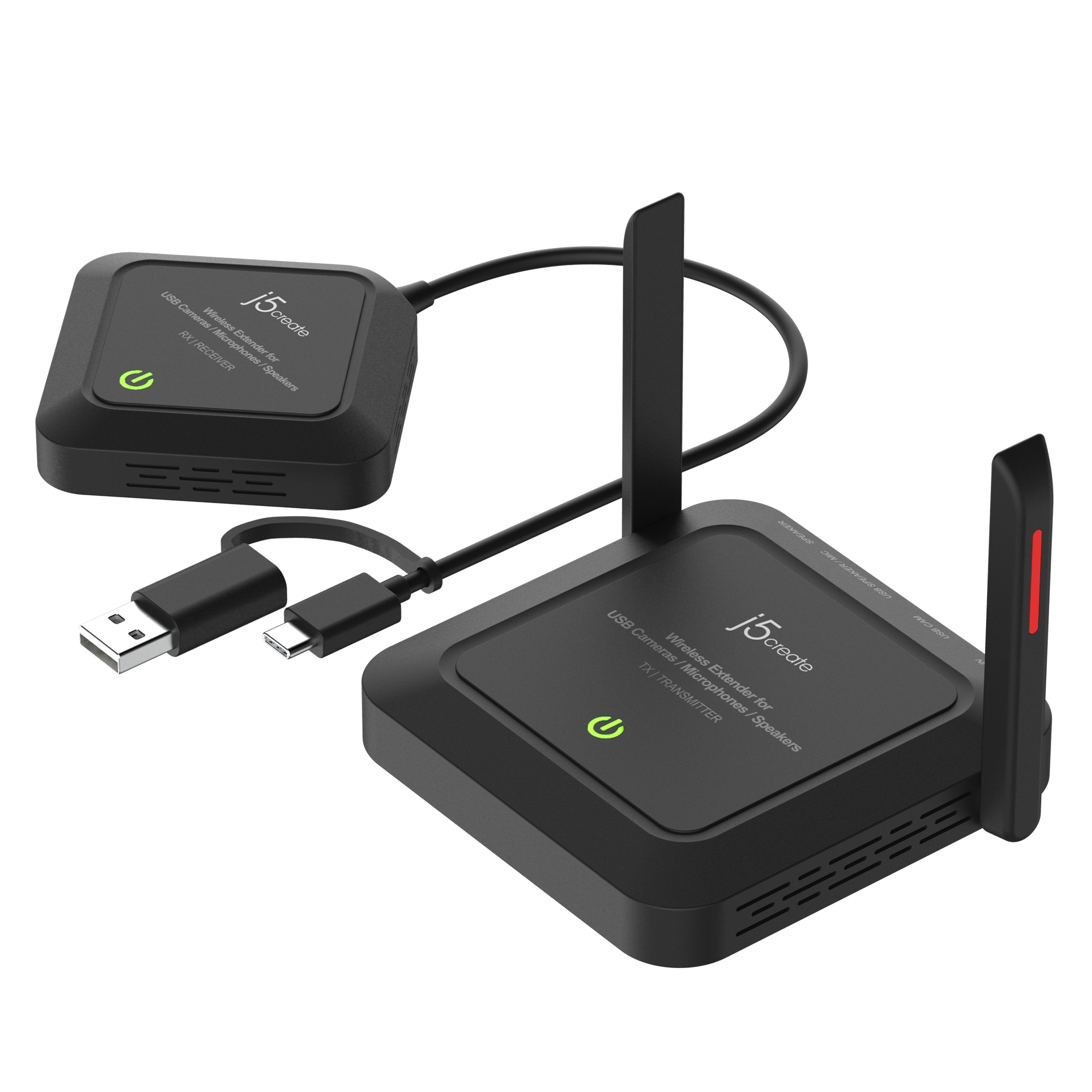 J5create - USB 2160  4K  Webcam With 5x Digital Zoom Remote Control Black - View #12